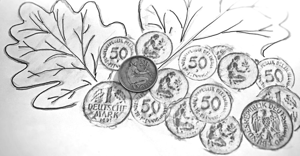 Berühmt, aber unbekannt: die Frau auf der 50-Pfennig-Münze | MDM-Münzenblog