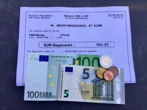 Euro-Umtausch bei der Bundesbank | MDM-Münzenblog
