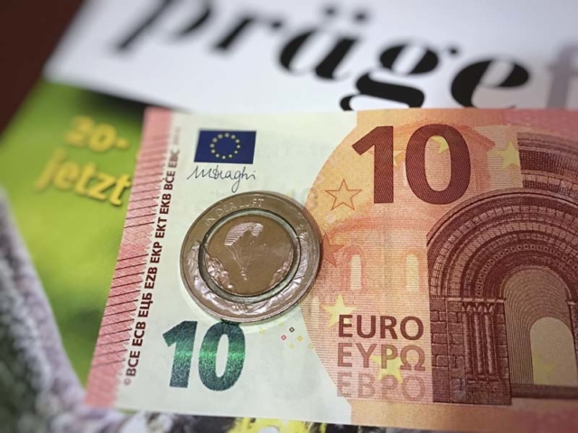 10-Euro-Münze 2019 mit Polymer-Ring 10-Euro-Schein