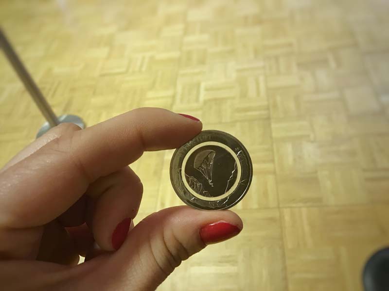 10-Euro-Münze 2019 mit Polymer-Ring "In der Luft"