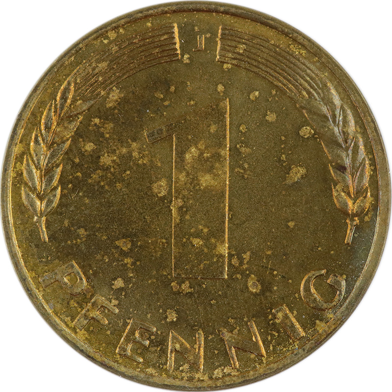 Münzensammeln: Proben und Verprägungen (1 Pfennig 1949) | MDM-Münzenblog