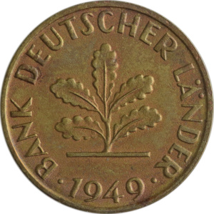 Münzensammeln: Proben und Verprägungen (1 Pfennig 1949) | MDM-Münzenblog