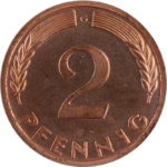 Münzensammeln: Proben und Verprägungen (2 Pfennig 1967) | MDM-Münzenblog