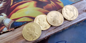 20-Francs-Goldmünzen Napoleon Typ 1-4