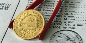 20-Francs-Goldmünzen Napoleon Typ 5, Wertseite