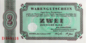 Bethel-Euro: Bethel-Geld Warengutschein 1958 | MDM-Blog