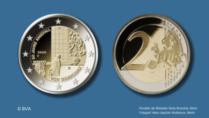 2-Euro-Gedenkmünze „50 Jahre Kniefall von Warschau“: Motiv und Auflage