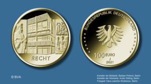 100-Euro-Goldmünzen: „Säulen der Demokratie - Recht" | MDM-Blog